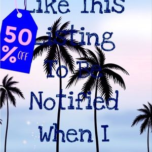 Like this listing to be notified when I go Live!